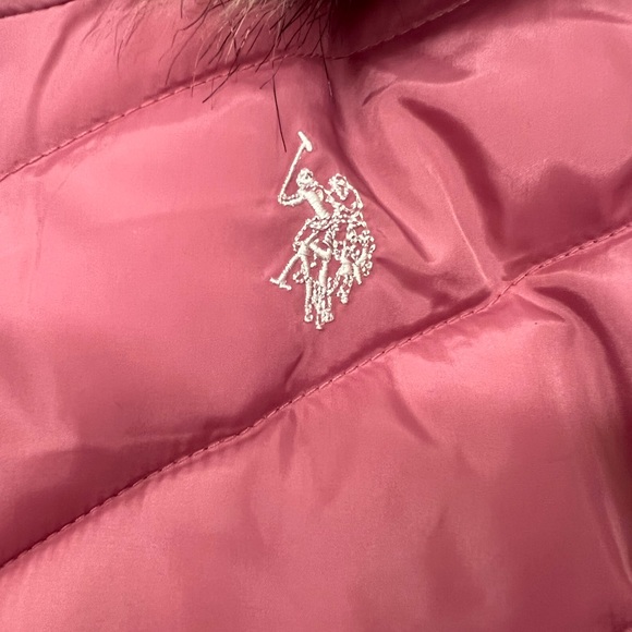 NEW - HOODED JACKET with FAUX FUR - U. S. POLO ASS’N - SIZE L - BRAND NEW W/TAGS - Picture 2 of 6